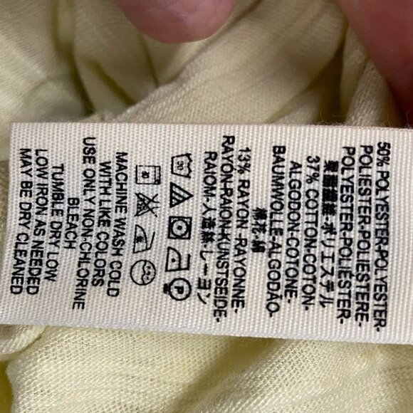 Nwt Free People Sundance Tee Lemon Yellow Slouch‎ Size Small New With Tags Boho - Picture 4 of 5